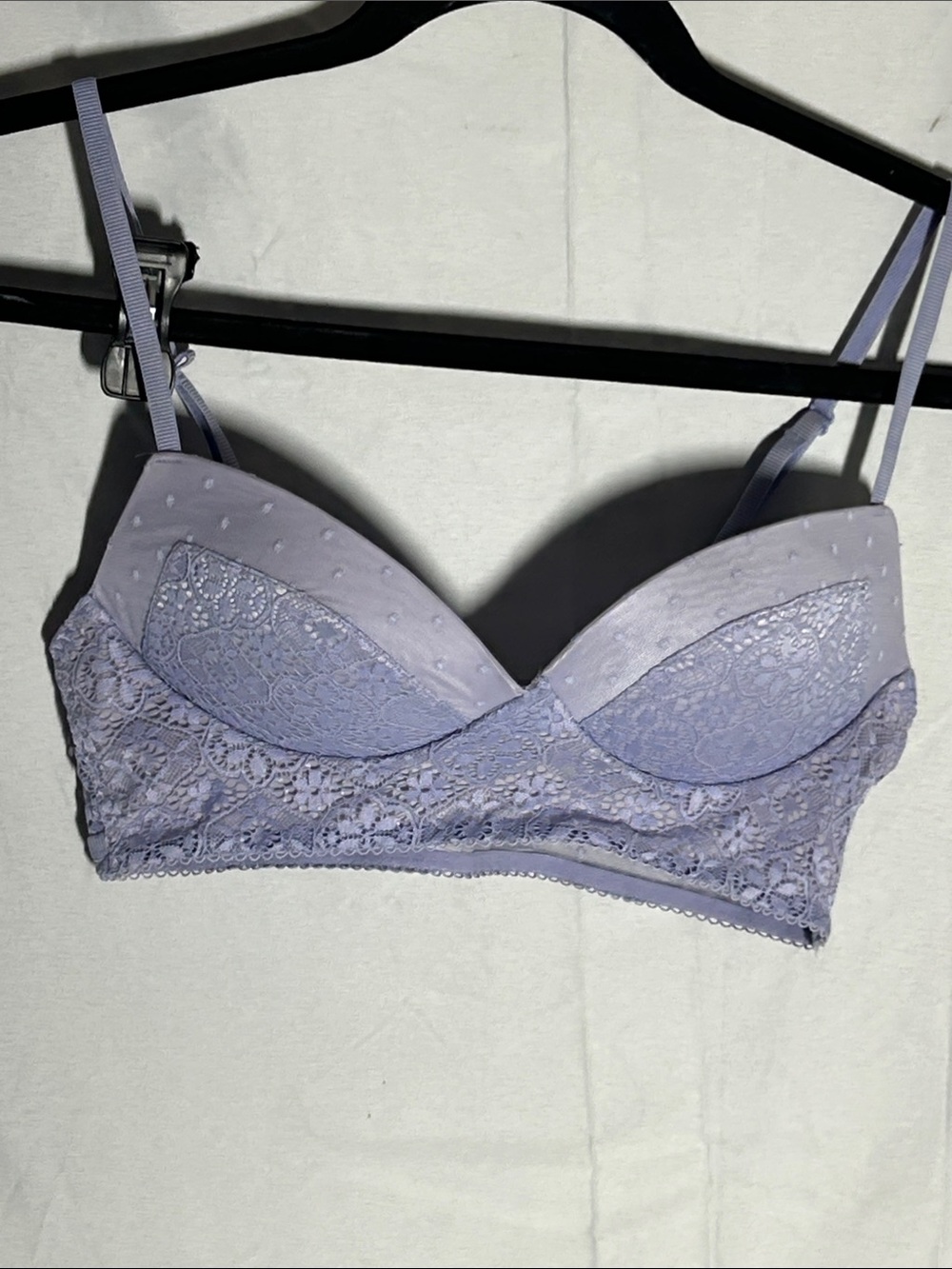 Victoria's Secret Lavender Lace Longline Bralette